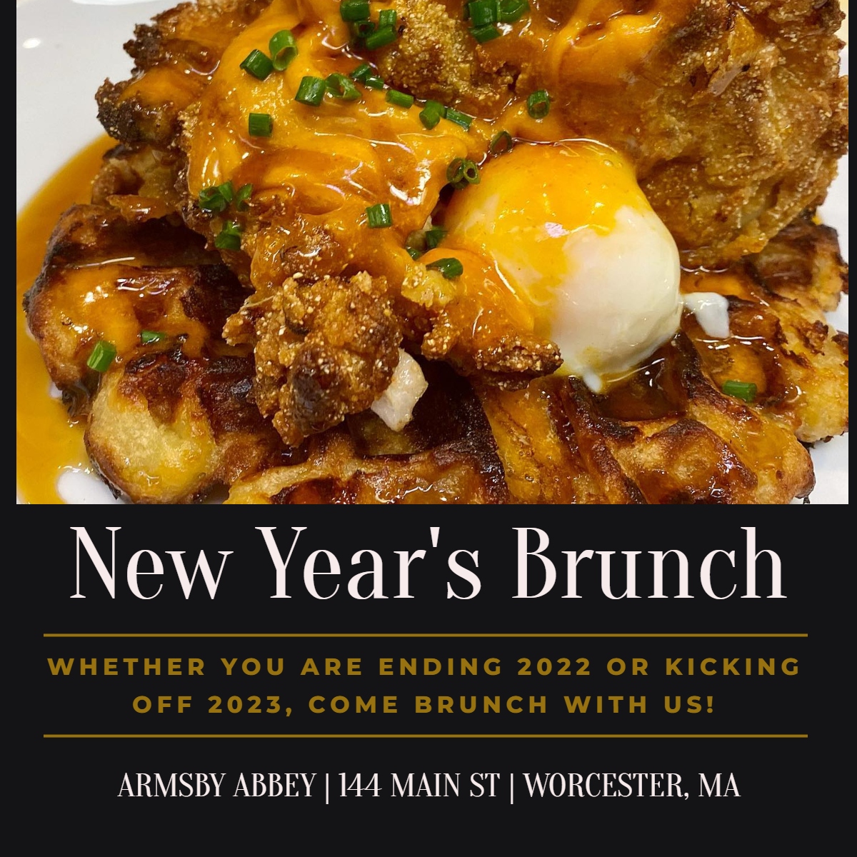 News years brunch in Worcester at the Armsby Abbey